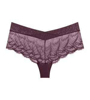 Chilot din dantelă elastică, Triumph Love in Lace Shorty Bordo - Img 5