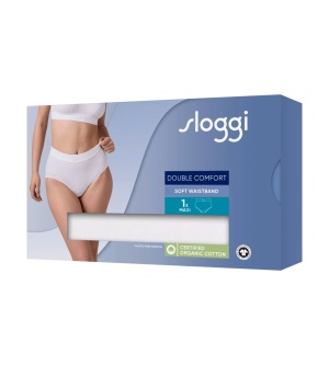 Chiloți cu talia înaltă, Sloggi Double Comfort T H Maxi Alb - Img 8