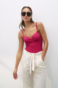 Costum de baie întreg cu cupe buretate și armătură, Triumph Summer Twist OWP - Img 5