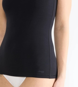 Maieu cu bretele, Sloggi FREE Evolve Spaghetti Top Negru - Img 3