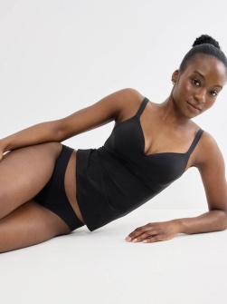 Maieu cu sutien Lift up integrat, Sloggi ZERO Feel 2.0 THE UP Bra Shirt Negru - Img 4