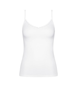 Maiou invizibil din bumbac, cu bretele subțiri, Triumph Feel Of Cotton Spaghetti Top - Img 5