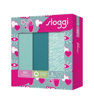 Pachet de 3 Chiloți răscroiți, Sloggi GO Crush High leg C3P