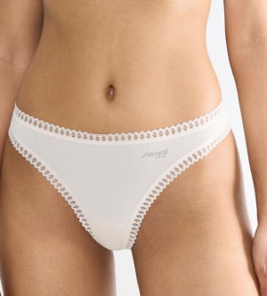 Pachet de 3 Chiloți tanga, Sloggi GO Crush String C3P Crem - Img 6