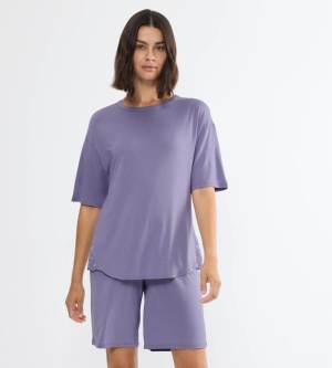 Pijama scurtă Triumph Timeless Sensuality Lila din modal