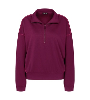 Pulover oversize cu fermoar pentru damă, Triumph MyWear Lounge Sweater  - Img 5