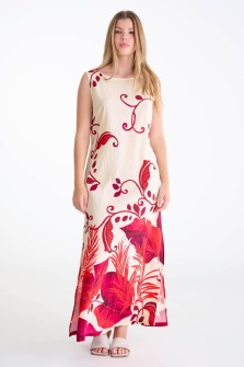 Rochie lungă de vară, Lisca Portofino 49630, Roșu - Img 3