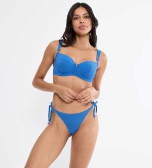 Slip de baie brazilian reglabil, Triumph Palina Love by the Sea Brazilian Albastru