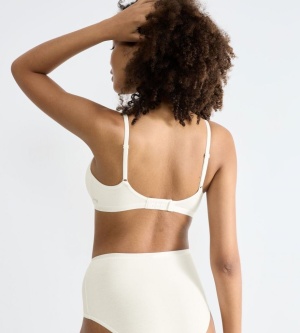 Sutien bumbac fără armătură, Sloggi GO Daily Cotton Soft bra Crem - Img 5