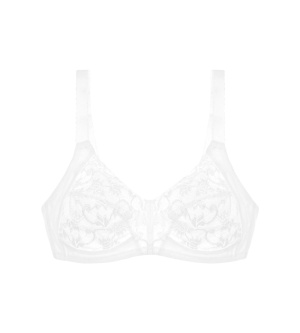 Sutien clasic ideal pentru cupe mari, cupa G, fără armătură, Triumph Delicate Doreen N, Alb - Img 5