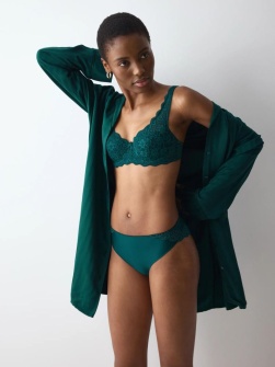 Sutien cu armătură și cupe buretate, Triumph Amourette WHP Verde - Img 4