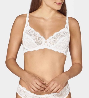 Sutien cu armătură și dantelă, Triumph Amourette 300 W Alb - Img 6