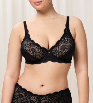 Sutien cu armătură și dantelă, Triumph Amourette 300 W Negru - Img 6