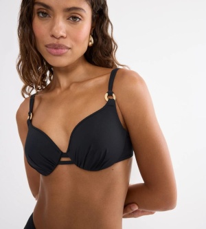 Sutien de baie cu armătură și cupe buretate, Triumph Summer Twist WP 01 Negru - Img 3