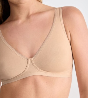 Sutien esențial din bumbac fin cu decolteu în V, Sloggi Basic+ Soft Bra - Img 4
