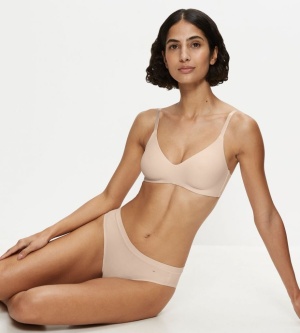 Sutien invizibil, fără armătură, Triumph Pure Micro N Bej - Img 3
