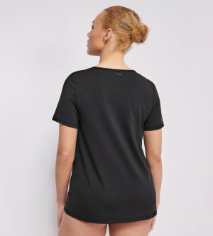 Tricou damă Sloggi EVER EASE din bumbac organic, Sloggi EVER Ease T-Shirt Negru - Img 2