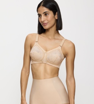 Triumph Doreen, Sutien fără armătură pentru bust generos, bestseller mondial, Bej - Img 2