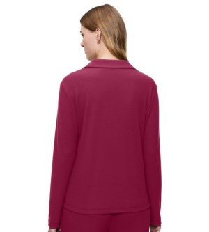 Bluză cu mânecă lungă Triumph Mix & Match LSL Top BF Soft Bordo - Img 8
