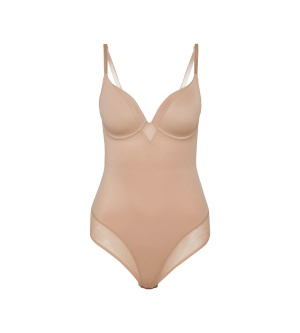 Body modelator cu armătură, invizibil sub haine, Triumph True Shape Sensation BSWP Bej - Img 5