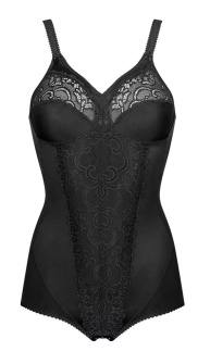 Body modelator fără sârmă cu dantelă feminină, Triumph Romy BS Negru - Img 3