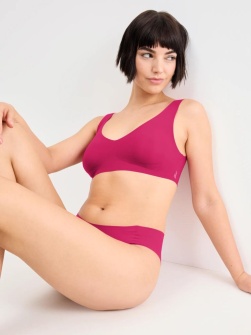 Bustieră invizibilă, fără cusături, Sloggi ZERO Feel 2.0 Bralette Ciclam - Img 4