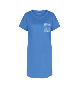 Cămașă de noapte din bumbac cu mânecă scurtă, Triumph Nightdresses Albastru - Img 5