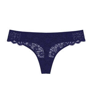 Chilot din dantelă, Triumph Amourette Hipster String Bleumarin - Img 5