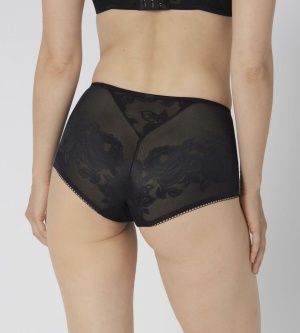Chilot modelator, talie înaltă, cu design elegant, Triumph Wild Rose Sensation Maxi Negru - Img 2