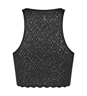 Crop Top invizibil din dantelă, fără cusături, Sloggi ZERO Feel Bliss Top Negru - Img 6