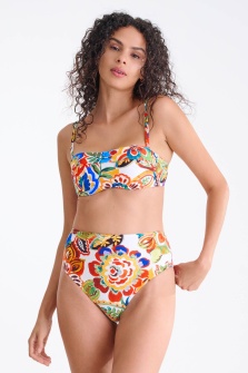 Lisca Mexico 41756, Slip de baie cu talie înaltă, Coral - Img 4
