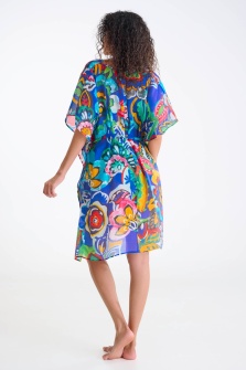 Lisca Mexico 49625, Caftan de plajă ușor transparent și lejer, Albastru - Img 5