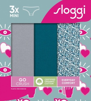 Pachet de 3 Chiloți cu talie joasă, Sloggi GO Crush Mini C3P - Img 9