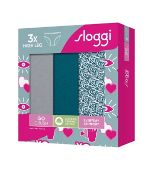 Pachet de 3 Chiloți răscroiți, Sloggi GO Crush High leg C3P