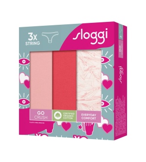 Pachet de 3 Chiloți tanga, Sloggi GO Crush String C3P