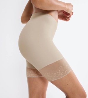 Pantalon cu efect modelator ușor, Triumph Comfort Contour Mid-Thigh Panty Bej - Img 3