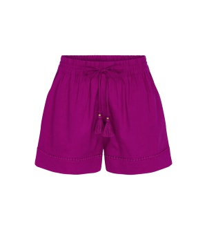 Pantaloni scurți cu croială lejeră din in și vâscoză, Triumph Summer Wear Shorts Mov - Img 5