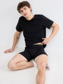 Set de 2 perechi de boxeri bărbătești, Sloggi SLG Base Short C2P Negru - Img 4