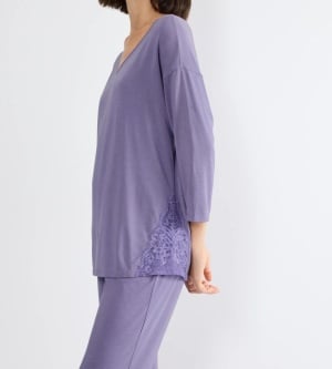 Set Pijama Triumph Timeless Sensuality Lila din modal - Img 3