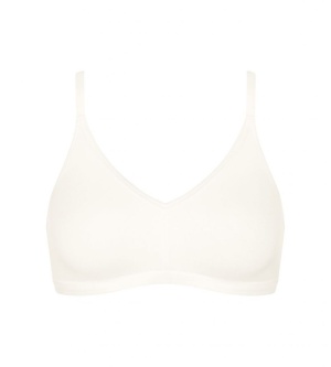 Sutien bumbac fără armătură, Sloggi GO Daily Cotton Soft bra Crem - Img 6