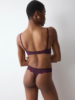 Sutien buretat cu armătură, Triumph Comfort Glam WP Bordo - Img 2