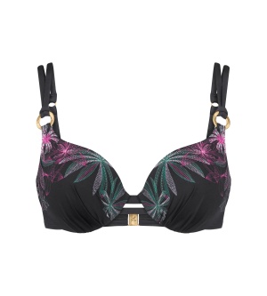 Sutien de baie cu armătură și cupe buretate, Triumph Summer Tropics WP Negru - Img 5