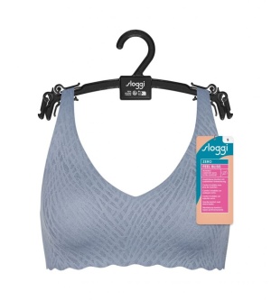 Sutien fără armătură, cupe detașabile, Sloggi ZERO Feel Bliss Soft bra Albastru - Img 12