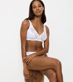 Sutien fără sârmă Triumph Amourette N Alb - Img 4