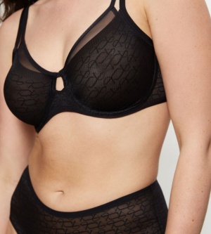 Sutien minimizer cu dantelă, Triumph Signature Sheer W01 Negru - Img 4