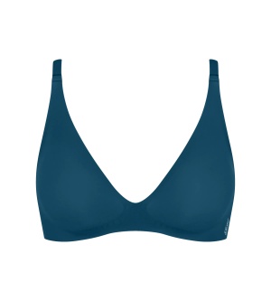 Sutien push-up cu burete detașabil, fără armătură, Sloggi ZERO Feel 2.0 THE UP P Bra Albastru - Img 5