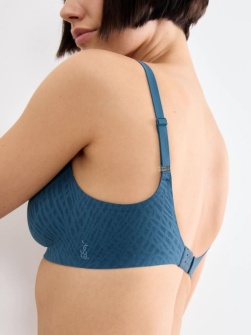 Sutien push-up fără armătură, Sloggi ZERO Feel Bliss THE UP P Bra Albastru - Img 3