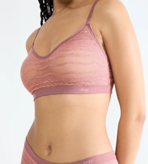 Sutien Push-up, Sloggi FREE Evolve PU Lace Roz - Img 3