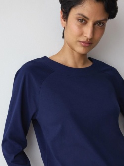 Bluză de casă cu mâneci lungi, Triumph Mix & Match Top LSL X Bleumarin - Img 3