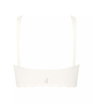 Bustieră fără armătură, dantelat, Sloggi ZERO Feel Bliss Bralette Crem - Img 6